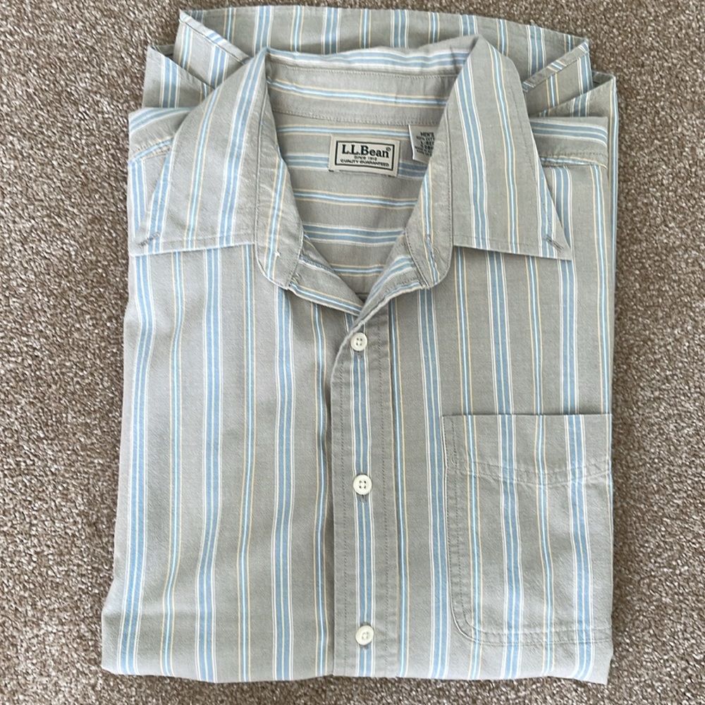 LL Bean men’s striped shirt
